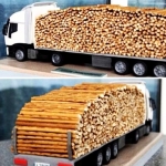 ТОрт в виде машины «КАМАЗ» на заказ