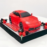 Торт в виде машины «Порше» на заказ