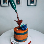 Гравитационный торт «Вино»