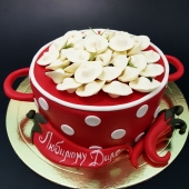 торт на день рождения для мужчины «Пельмени» на заказ