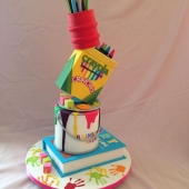 Гравитационный торт «Художник» на заказ