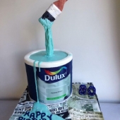 Гравитационный торт «Маляр» на заказ