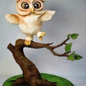 Гравитационный торт «Сова» на заказ