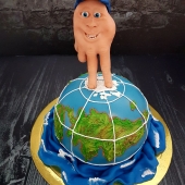 Торт на заказ «Глобус» на заказ