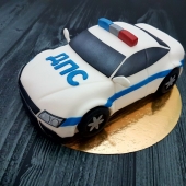 Торт в виде машины «ДПС» на заказ