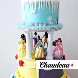 Торт с принцессами Disney «Любимые мультфильмы» фото 1 Торт с принцессами Disney «Любимые мультфильмы» на заказ