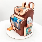 Торт в виде рюкзака «Король Лев» на заказ