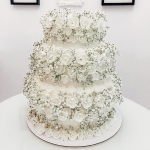 Свадебный торт на заказ «В цветах» на заказ