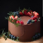 Торт с ягодами «Ягодный трюфель»   на заказ