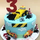 Детский торт на заказ «Эксковатор» на заказ
