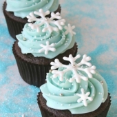 Капкейки «Снежинки»