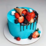 Торт с ягодами «Ягодная лазурь»  