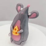 Фигурка на торт «Счастливый Мышонок» на заказ