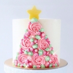 Торт на новый год «Кремовая елочка»  на заказ