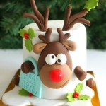 Торт на новый год «Рудольф» на заказ