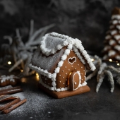 Новогодний пряничный домик «Сказочный» на заказ