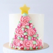 Торт на новый год «Кремовая елочка»  на заказ