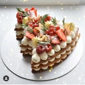 Торт на Новый год «Ягодный»