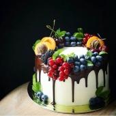 Торт с ягодами «Ягодка» на заказ