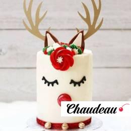Торт на Новый год «Олень Рудольф» на заказ