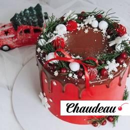 Торт на новый год «Новогодний венок» на заказ