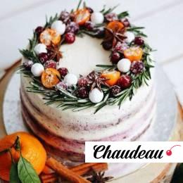 Торт на Новый год «Рождественский венок» на заказ