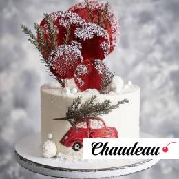 Торт на Новый год «Снежный» на заказ