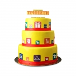 Торт на корпоратив «Тринити круглый» 