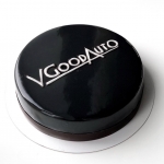 Торт корпоративный с логотипом «Черно-белый»