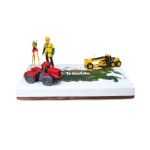 Торт на корпоратив «Корпоративный торт с фигурками и фотопечатью» 