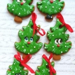 Набор имбирных пряников  «Елочки на Елку» на заказ