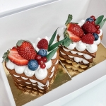 Пирожные «Два сердца»