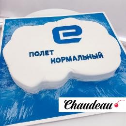 Торт корпоративный с логотипом «С аппликацией из мастики» Торт корпоративный с логотипом «С аппликацией из мастики»