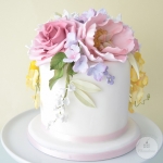 торт с цветами