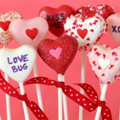 кейк попсы на день влюбленных