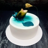 торт на день рождение для рыбака