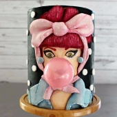 Торт на день рождения «Гламур» на заказ