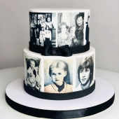 Торт на юбилей «Памятные фото»
