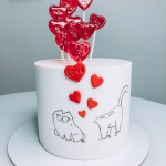 Торт Йогуртовый с клубникой «Для влюбленных»