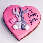 Имбирный пряник «Влюбленный зайка»   