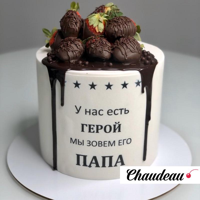 Заказать Торт для мужчины «Папе в праздник» - по цене от 2 750 руб. за 1  кг. с декором с доставкой по Москве