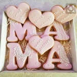 Имбирные пряники на 8 марта «Пожелания маме»