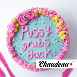 Оскорбительный торт «P*ssy grabs back»