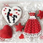 Имбирные пряники к 8 марта «Платье принцессы»