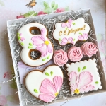 Имбирные пряники на 8 марта «Цветочные»