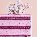 Половинка торта «Йогуртовая Черничная» 1 кг.