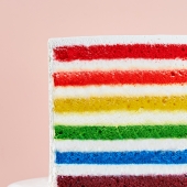 Половинка торта «Радуга» 1 кг.