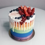 Торт на 1 кг «Радужный»