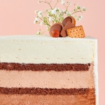 Половинка торта «Три шоколада» 1 кг.