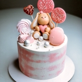 Детский торт на 1 кг «Зайка»